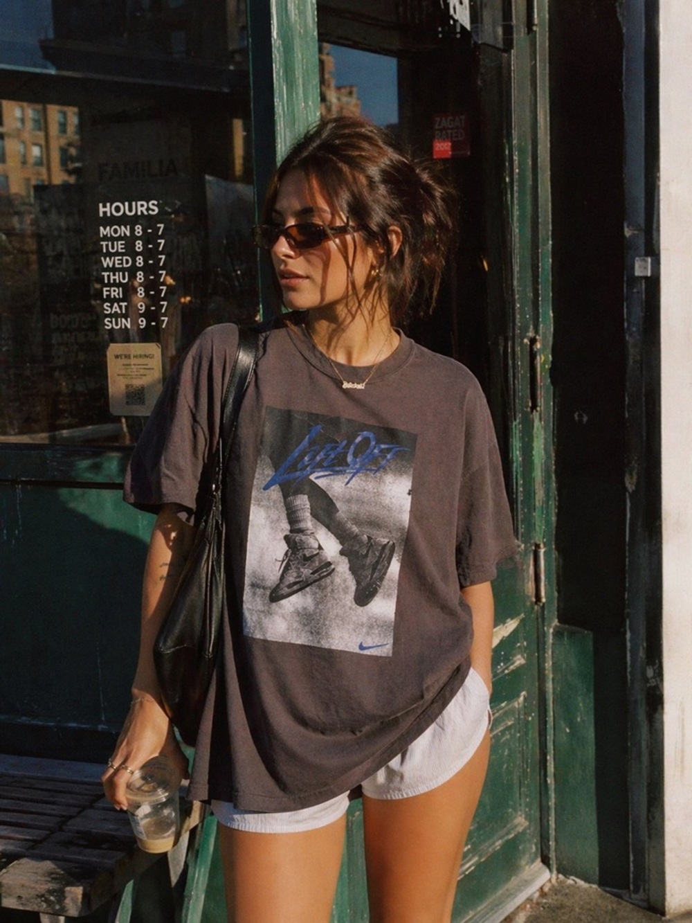 Nike Y2K ‘Lift Off’ Graphic Tee XL | Gray Streetwear Oversized Athletic Vintage